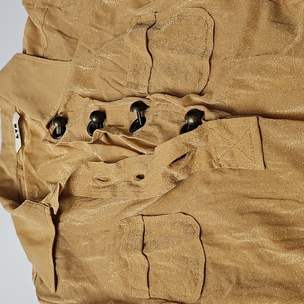 FORNARINA METALLIC GOLD TOP - Picture 9 of 9